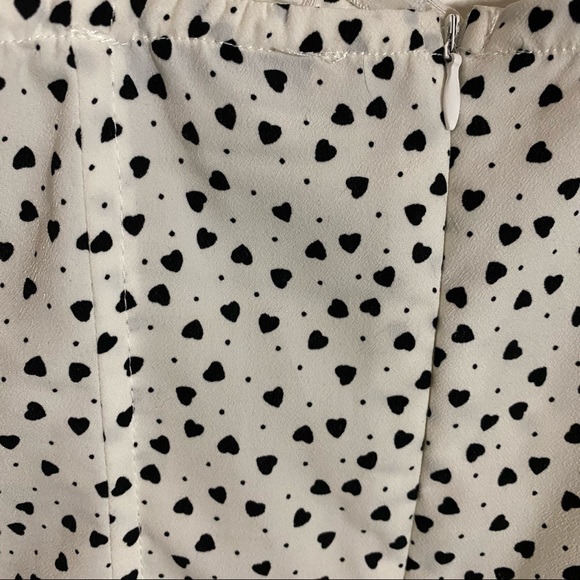 Corset top with heart print and tie straps - Picture 6 of 6